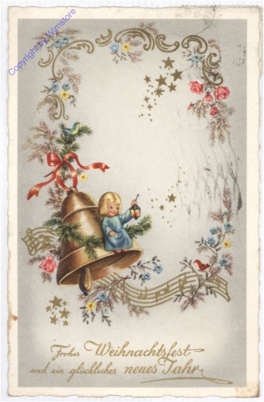ak190518 Engerl mit Glocke