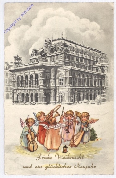 ak190545 Engerl vor der Wiener Oper