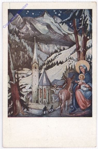 ak190566 Engerl bei Kirche