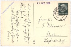 Zweig mit Kerze und Glocke