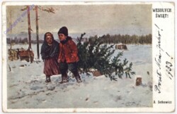 ak190576 Kinder mit Baum