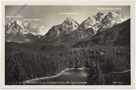 Biberwier, Blindsee an der Fernpaßstraße