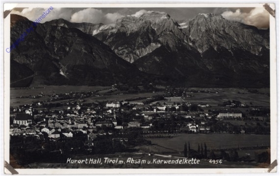 Hall, m Absam u. Karwendelkette