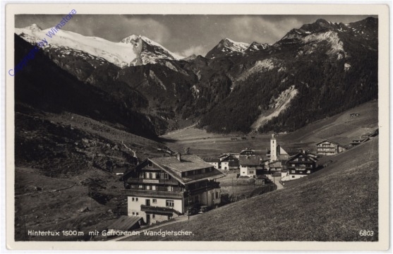 Hintertux, mit Gefrorenen Wandgletscher