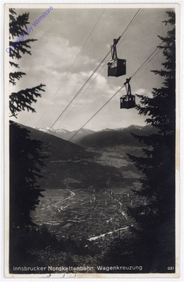 Innsbruck, Nordkettenbahn, Wagenkreuzung