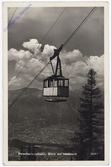 Innsbruck, Patscherkofel-Bahn, Blick auf Innsbruck