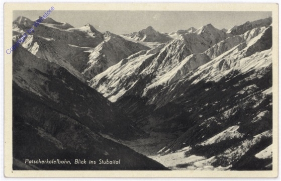 Innsbruck, Patscherkofel-Bahn, Blick ins Stubaital