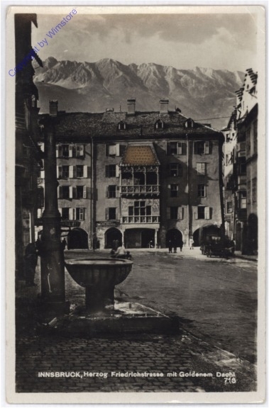 Innsbruck, Herzog Friedrich Strasse mit Goldenem Dachl