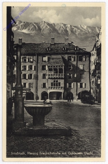 Innsbruck, Herzog Friedrich Strasse mit Goldenem Dachl