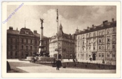 Innsbruck, Bahnhofsplatz mit Vereinigungsbrunnen