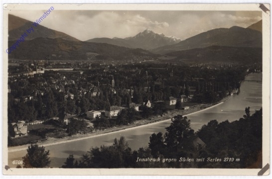 Innsbruck, gegen Süden mit Serles