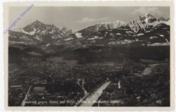 Innsbruck, gegen Süden mit Serles und Nockspitze