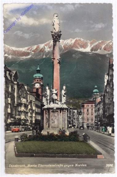 Innsbruck, Maria Theresienstrasse gegen Norden