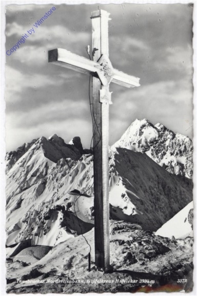 Innsbruck, Nordkettenbahn, Gipfelkreuz, Hafelekar
