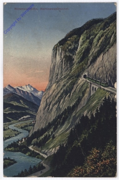 Innsbruck,  Mittenwaldbahn, Martinswandtunnel