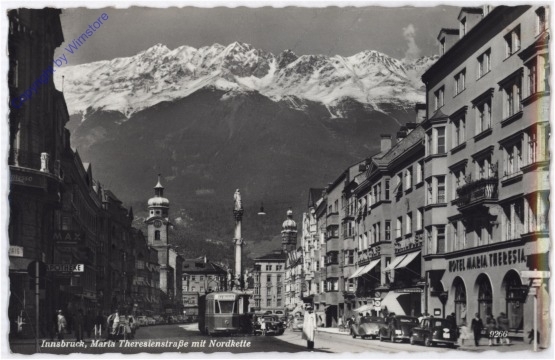 Innsbruck, Maria Theresienstrasse mit Nordkette