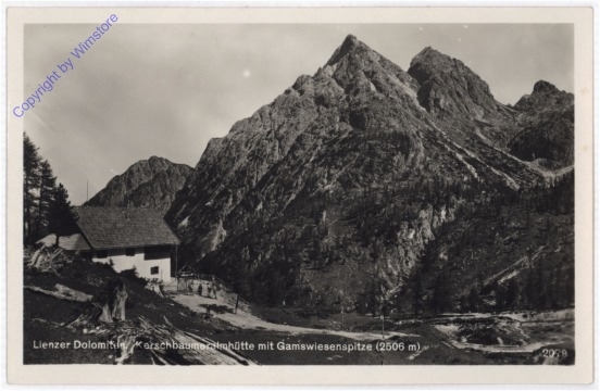 Lienz, Lienzer Dolomiten, Kerschbaumeralmhütte mit Gamswiesenspitze