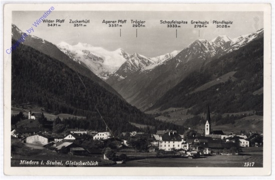 Mieders, Gletscherblick