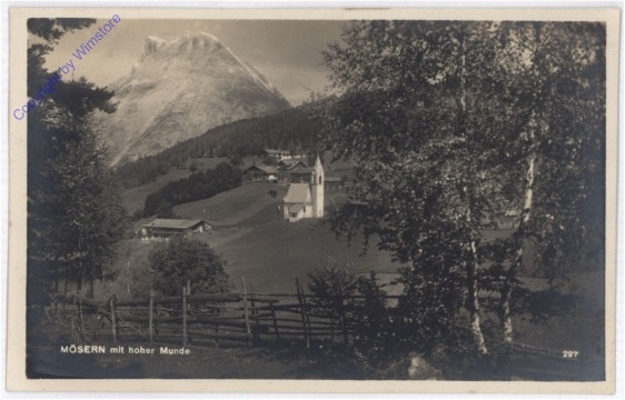 Mösern, mit hoher Munde