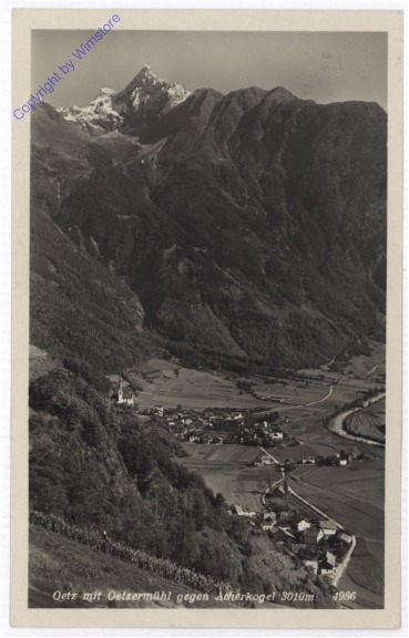 Oetz, mit Oetzermühl gegen Acherkogel