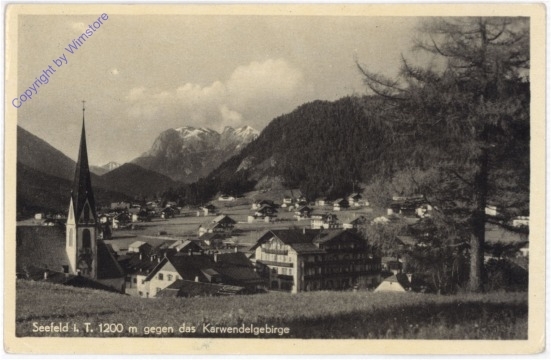 ak191234 Seefeld, gegen das Karwendelgebirge