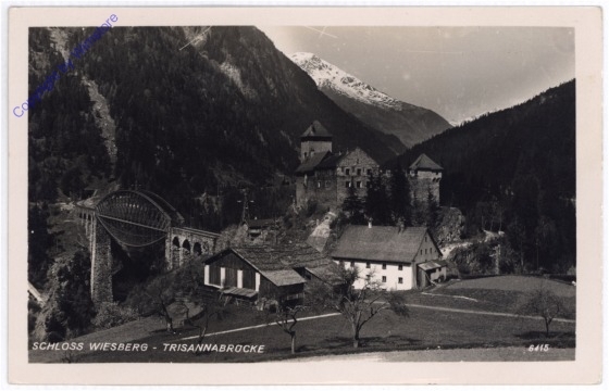 Tobadill, Trisannabrücke, Schloss Wiesberg