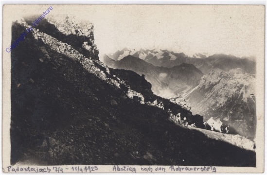 Trins, Padasterjoch, Abstieg nach dem Rohrauersteig