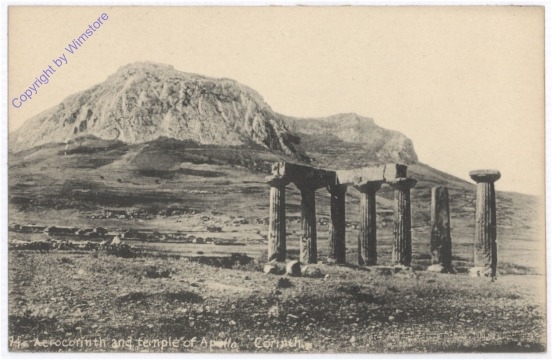Corinth, Acrocorinth and temple of Apollo