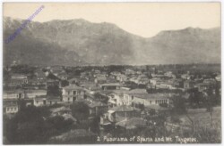 Sparta, Panorama und Mt. Taygetos