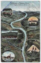 ak191525 Wien, Die Donau von Passau-Wien