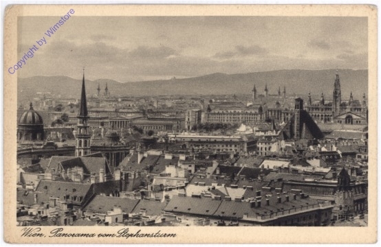Wien 1, Panorama vom Stephansturm