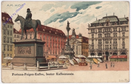 Wien 1, Am Hof, Fortuna-Feigen-Kaffee, bester Kaffeezusatz