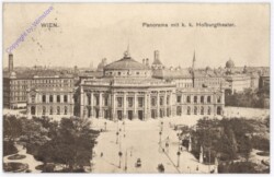 Wien 1, Panorama mit k.k. Hofburgtheater