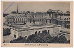 Wien 1, Neue Burg und Heldendenkmal