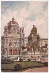 Wien 1, Kunsthistorisches Museum mit Maria Theresia-Denkmal