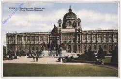 Wien 1, Kunsthistorisches Museum mit Maria Theresia-Denkmal