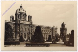 ak191680 Wien 1, Museum mit Maria Theresia-Denkmal