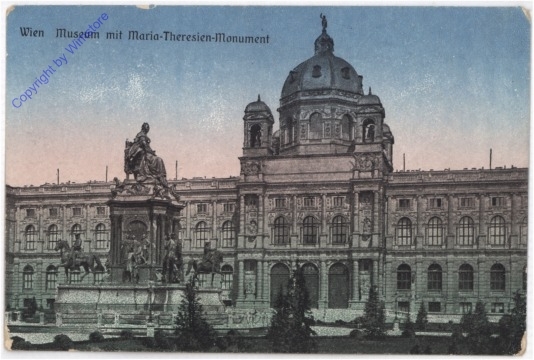 ak191685 Wien 1, Museum mit Maria Theresia-Denkmal