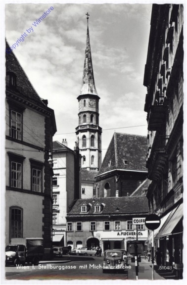 Wien 1, Stallburggasse mit Michaelerkirche