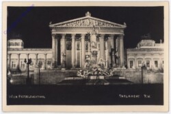 Wien 1, Parlament, Festbeleuchtung
