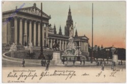 Wien 1, Reichtsraths-Palast, Parlamentsbrunnen