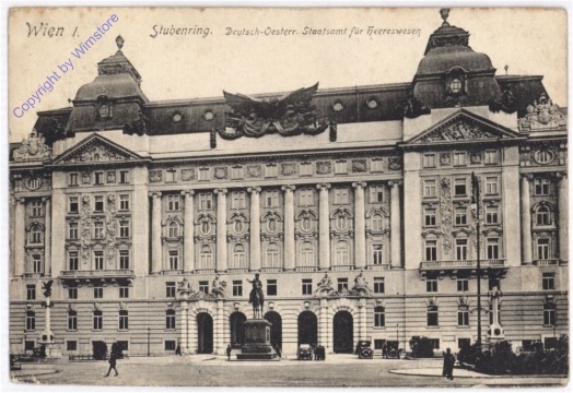 ak191832 Wien 1, Stubenring, Deutsch-Österr. Staatsamt für Heereswesen