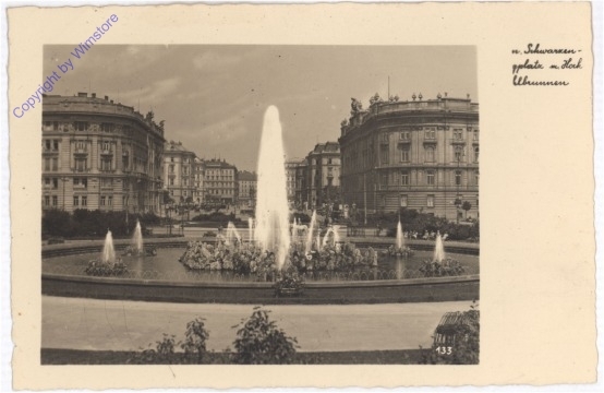Wien 1, Schwarzenbergplatz mit  Hochstrahlbrunnen