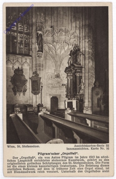 ak191868 Wien 1, Stefansdom, Pilgram'scher Orgelfuß