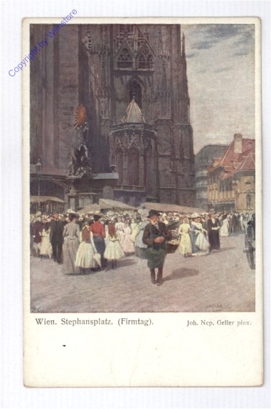 ak191880 Wien 1, Stephansplatz (Firmtag)