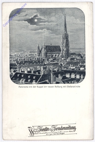 ak191881 Wien 1, Panorama von der Kuppel der neuen Hofburg mit Stefanskirche