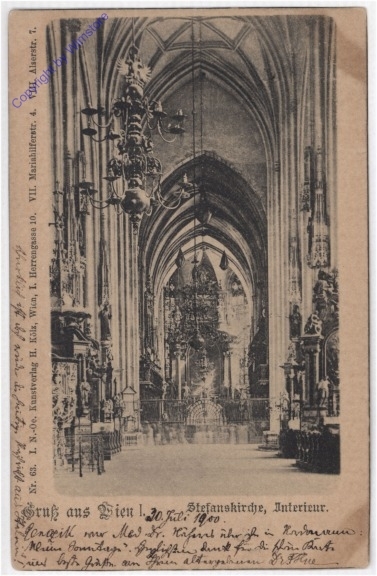 ak191893 Wien 1, Stefanskirche, Interieur
