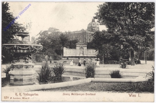 Wien 1, Volksgarten, Franz Grillparzer-Denkmal