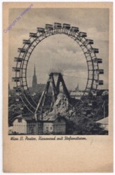 Wien 2, Riesenrad mit Stefansturm