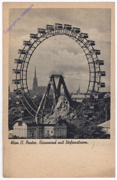 Wien 2, Riesenrad mit Stefansturm